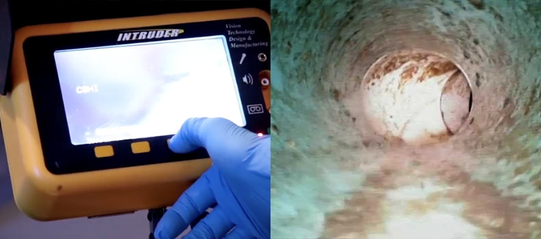 A sewer scope video inspection from Faithful Inspections